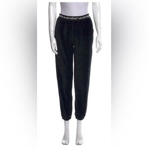 Alexander Wang Black Velvet Pants